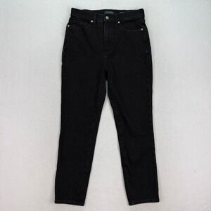 Banana Republic Ultra High-Rise Slim Black Denim Jeans Womens Size 29